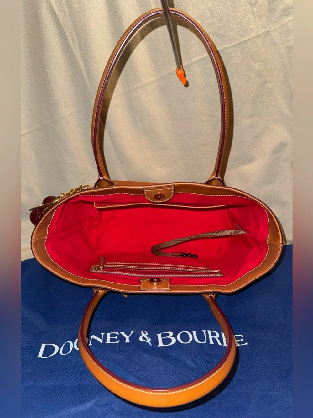 Dooney & Bourke Authentic Saffiano Leather Small Russel Tote Comes With Dust Bag